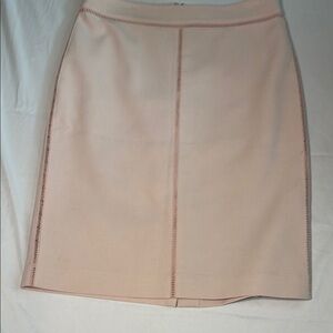 Ann Taylor Baby Pink Pencil Skirt Knee-Length Workwear